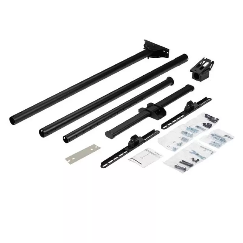 StarTech.com TV lubų laikiklis – pilnai judamas universalus kabinamas vieno ekrano laikiklis su reguliuojamu teleskopiniu ilgu stiebu – pasvirimo / pasukimo – VESA kronšteinas 32 inch–75 inch ekranams