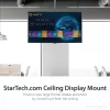 StarTech.com TV lubų laikiklis – pilnai judamas universalus kabinamas vieno ekrano laikiklis su reguliuojamu teleskopiniu ilgu stiebu – pasvirimo / pasukimo – VESA kronšteinas 32 inch–75 inch ekranams