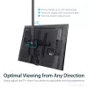 StarTech.com TV lubų laikiklis – pilnai judamas universalus kabinamas vieno ekrano laikiklis su reguliuojamu teleskopiniu ilgu stiebu – pasvirimo / pasukimo – VESA kronšteinas 32 inch–75 inch ekranams