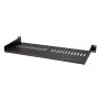 StarTech.com 1U serverio stovo lentyna - universali ventiliuojama stovo montavimo konsolės padėklas 19 colių tinklo įrangos stovui ir spintai - tvirtas plienas – keliamoji galia 44 lb/20 kg - 7 colių gylio lentyna, juoda