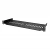 StarTech.com 1U serverio stovo lentyna - universali ventiliuojama stovo montavimo konsolės padėklas 19 colių tinklo įrangos stovui ir spintai - tvirtas plienas – keliamoji galia 44 lb/20 kg - 7 colių gylio lentyna, juoda