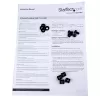 StarTech.com 1U serverio stovo lentyna - universali ventiliuojama stovo montavimo konsolės padėklas 19 colių tinklo įrangos stovui ir spintai - tvirtas plienas – keliamoji galia 44 lb/20 kg - 7 colių gylio lentyna, juoda
