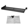 StarTech.com 1U serverio stovo lentyna - universali ventiliuojama stovo montavimo konsolės padėklas 19 colių tinklo įrangos stovui ir spintai - tvirtas plienas – keliamoji galia 44 lb/20 kg - 7 colių gylio lentyna, juoda