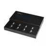 StarTech.com autonominis 1:7 USB atmintuko dauginimo ir trynimo įrenginys, kelių USB atmintukų kopijavimo aparatas, sistemos bei failų ir viso disko kopijavimas 1,5 GB/min greičiu, vieno ir trijų perėjimų trynimas, LCD ekranas – TAA
