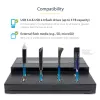StarTech.com autonominis 1:7 USB atmintuko dauginimo ir trynimo įrenginys, kelių USB atmintukų kopijavimo aparatas, sistemos bei failų ir viso disko kopijavimas 1,5 GB/min greičiu, vieno ir trijų perėjimų trynimas, LCD ekranas – TAA