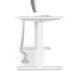 StarTech.com kabelių valdymo stiebas, kabelių apvalkalas, stalas, plastikas, plienas, sidabrinis