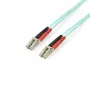 StarTech.com 3 m (10 pėd.) LC/UPC į LC/UPC OM4 daugiaskaidulis šviesolaidinis kabelis, 50/125 µm LOMMF/VCSEL Zipcord pluoštas, 100G, maži įterpimo nuostoliai – LSZH šviesolaidinis jungiamasis laidas
