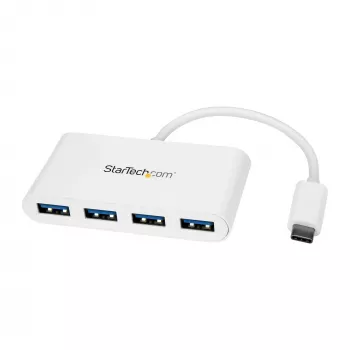 4 prievadų USB-C šakotuvas su 4x USB-A prievadais (USB 3.0 SuperSpeed 5Gbps) - maitinamas per USB magistralę - nešiojamas / nešiojamam kompiuteriui skirtas USB-C į USB-A adapteris-šakotuvas - USB 3.1 Gen 1 / USB 3.2 Gen 1 Type-C šakotuvas - baltas~4 prievadų USB-C šakotuvas su 4x USB-A prievadais (USB 3.0 SuperSpeed 5Gbps) - maitinamas per USB magistralę - nešiojamas / nešiojamam kompiuteriui…