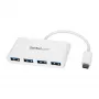 4 prievadų USB-C šakotuvas su 4x USB-A prievadais (USB 3.0 SuperSpeed 5Gbps) - maitinamas per USB magistralę - nešiojamas / nešiojamam kompiuteriui skirtas USB-C į USB-A adapteris-šakotuvas - USB 3.1 Gen 1 / USB 3.2 Gen 1 Type-C šakotuvas - baltas~4 prievadų USB-C šakotuvas su 4x USB-A prievadais (USB 3.0 SuperSpeed 5Gbps) - maitinamas per USB magistralę - nešiojamas / nešiojamam kompiuteriui…