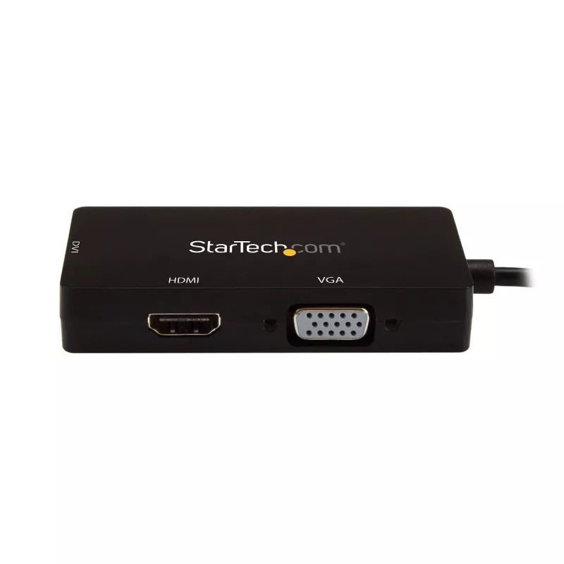 StarTech.com USB-C kelių prievadų vaizdo adapteris - 3-in-1 - 4K 30Hz - juodas