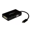 StarTech.com USB-C kelių prievadų vaizdo adapteris - 3-in-1 - 4K 30Hz - juodas