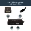 StarTech.com USB-C kelių prievadų vaizdo adapteris - 3-in-1 - 4K 30Hz - juodas