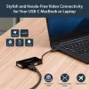 StarTech.com USB-C kelių prievadų vaizdo adapteris - 3-in-1 - 4K 30Hz - juodas