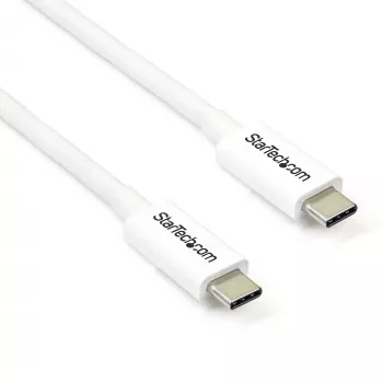 “StarTech.com Thunderbolt 3” laidas - 20 Gbps - 2 m - baltas - suderinamas su “Thunderbolt”, USB ir “DisplayPort”