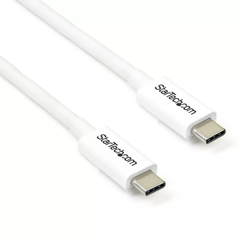 “StarTech.com Thunderbolt 3” laidas - 20 Gbps - 2 m - baltas - suderinamas su “Thunderbolt”, USB ir “DisplayPort”