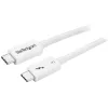 StarTech.com Thunderbolt 3 laidas – 40 Gbps – 0,5 m – baltas – suderinamas su Thunderbolt, USB ir DisplayPort
