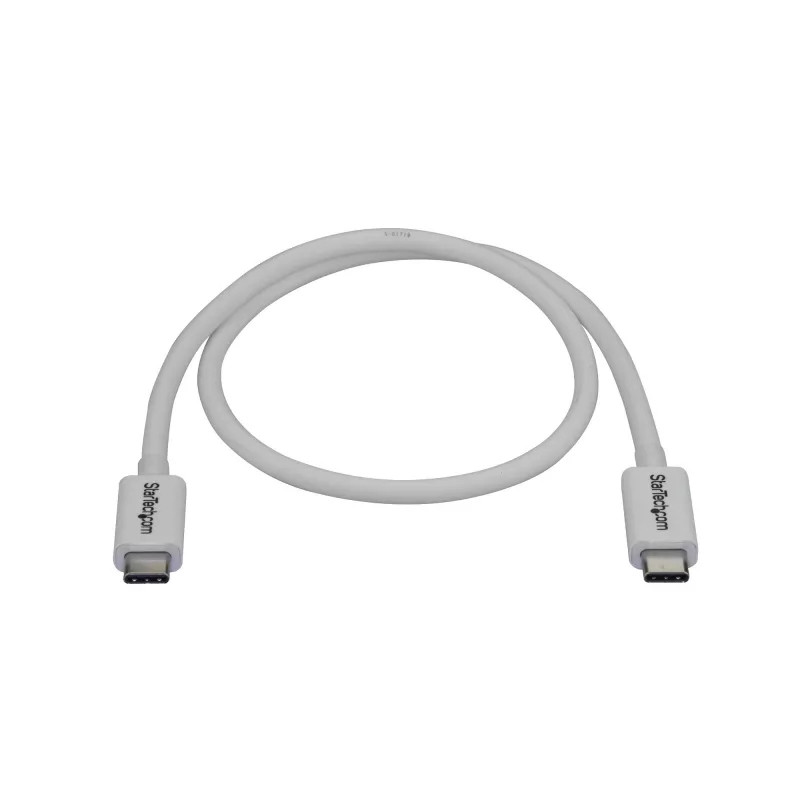StarTech.com Thunderbolt 3 laidas – 40 Gbps – 0,5 m – baltas – suderinamas su Thunderbolt, USB ir DisplayPort