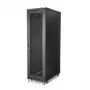 StarTech.com 4 stulpų 42U serverių spinta, 19 colių duomenų spinta kompiuterinei / AV / IT įrangai montuoti, serverių korpusas su ratukais, pilno dydžio pramoninė tinklo įrangos spinta