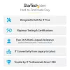 StarTech.com 4 stulpų 42U serverių spinta, 19 colių duomenų spinta kompiuterinei / AV / IT įrangai montuoti, serverių korpusas su ratukais, pilno dydžio pramoninė tinklo įrangos spinta