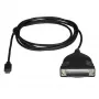 StarTech.com USB-C į lygiagrečios sąsajos spausdintuvo kabelis, juodas, USB C, DB25, 1,83 m, kištukas/lizdas, CE, RoHS
