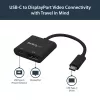 StarTech.com USB-C į DisplayPort adapteris su maitinimo tiekimu – 4K 60 Hz HBR2 – USB Type-C į DP 1.2 monitoriaus vaizdo keitiklis su įkrovimu – 60 W PD pralaidumas – suderinamas su Thunderbolt 3