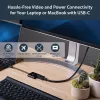 StarTech.com USB-C į DisplayPort adapteris su maitinimo tiekimu – 4K 60 Hz HBR2 – USB Type-C į DP 1.2 monitoriaus vaizdo keitiklis su įkrovimu – 60 W PD pralaidumas – suderinamas su Thunderbolt 3