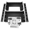 StarTech.com 15U 19 colių sieninė tinklo spinta - 12 colių gylio 2 stulpų atviro rėmo serverinės spinta duomenų/AV/IT/kompiuterinei įrangai/patch panel su narvelio veržlėmis ir varžtais, 200 svarų talpa, juoda