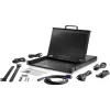 StarTech.com Rackmount KVM Console HD 1080p - Vieno prievado VGA KVM su 17 inch LCD monitoriumi serverių stovui - Pilnai aprūpinta 1U LCD KVM stalčius su laidais ir aparatūra - USB palaikymas - 50 000 val. MTBF