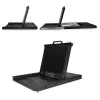 StarTech.com 8 prievadų montuojama stelaže KVM konsolė su 6 pėdų kabeliais – Integruotas KVM jungiklis su 17 colių LCD monitoriumi – Pilnai funkcionali 1U LCD KVM stalčius – OSD KVM – Patvarus, 50 000 val. MTBF – USB + VGA palaikymas