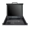 StarTech.com 8 prievadų montuojama stelaže KVM konsolė su 6 pėdų kabeliais – Integruotas KVM jungiklis su 17 colių LCD monitoriumi – Pilnai funkcionali 1U LCD KVM stalčius – OSD KVM – Patvarus, 50 000 val. MTBF – USB + VGA palaikymas