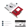 „StarTech.com“ U.2 į PCIe adapteris 2,5 colio U.2 NVMe SSD – SFF-8639 – x4 PCI Express 4.0