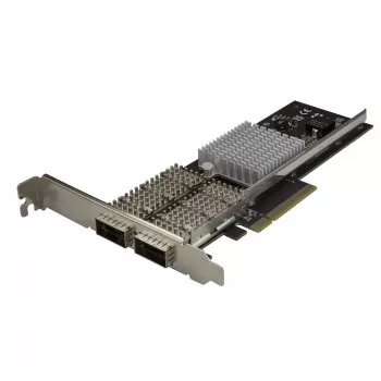 StarTech.com dviejų prievadų 40G QSFP+ tinklo plokštė – Intel XL710 atviro QSFP+ konverguotas adapteris – PCIe 40 Gigabit Ethernet serverio NIC – 40GbE šviesolaidinė LAN plokštė – Dell PowerEdge HPE ProLiant
