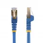 “StarTech.com” 3 m CAT6a eterneto kabelis - 10 gigabitų ekranuotas nesikabinantis RJ45 100 W PoE komutacinis kabelis - 10GbE STP tinklo kabelis su įtempimo sumažinimu - mėlynas, individualiai tikrintas / laidai sertifikuoti UL / TIA