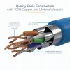 “StarTech.com” 3 m CAT6a eterneto kabelis - 10 gigabitų ekranuotas nesikabinantis RJ45 100 W PoE komutacinis kabelis - 10GbE STP tinklo kabelis su įtempimo sumažinimu - mėlynas, individualiai tikrintas / laidai sertifikuoti UL / TIA