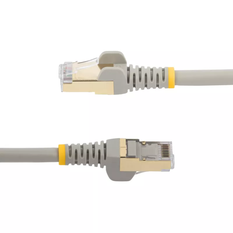 StarTech.com 2m CAT6a Ethernet kabelis - 10 Gigabit ekranuotas nesikabinantis RJ45 100W PoE komutacinis kabelis - 10GbE STP tinklo kabelis su įtempimų sumažinimu - Pilkas individualiai išbandytas / laidai UL sertifikuoti / TIA
