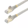 StarTech.com 2m CAT6a Ethernet kabelis - 10 Gigabit ekranuotas nesikabinantis RJ45 100W PoE komutacinis kabelis - 10GbE STP tinklo kabelis su įtempimų sumažinimu - Pilkas individualiai išbandytas / laidai UL sertifikuoti / TIA