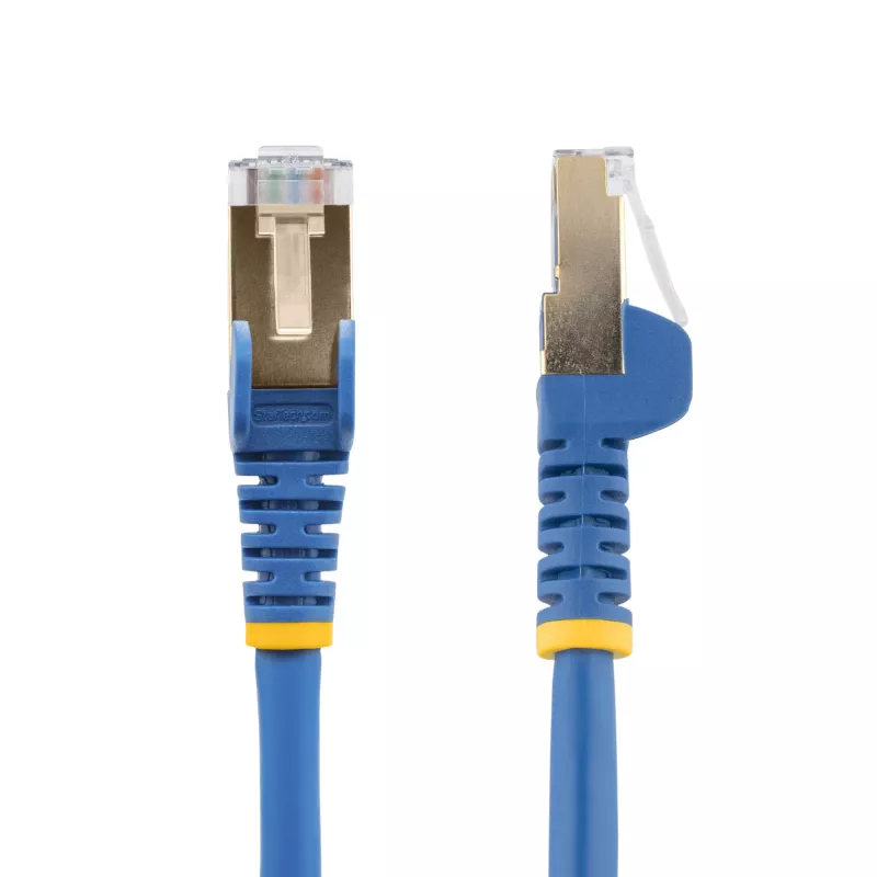 StarTech.com 2 m CAT6a eterneto kabelis – 10 gigabitų ekranuotas nesikabinantis RJ45 100 W PoE komutacinis kabelis – 10GbE STP tinklo kabelis su įtempimo sumažinimu – mėlynas, individualiai tikrintas / laidai UL sertifikuoti / TIA
