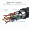 StarTech.com 0,50 m CAT6a eterneto kabelis - 10 Gigabitų ekranuotas nesikabinantis RJ45 100W PoE komutacinis kabelis - 10GbE STP tinklo kabelis su įtempimo sumažinimu - juodas, individualiai testuotas / laidų sertifikatas UL / TIA