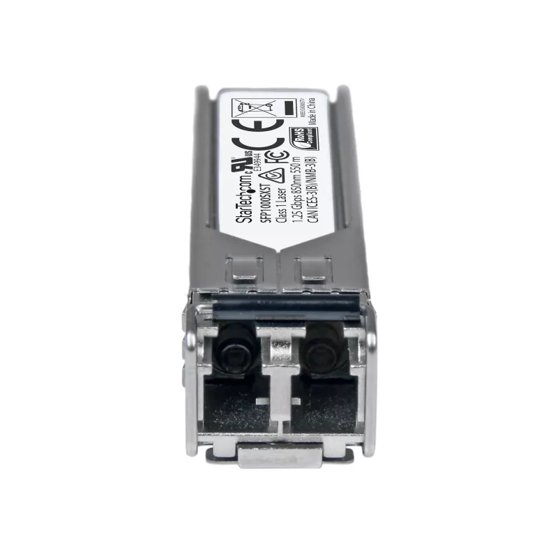 StarTech.com MSA atitinkantis SFP siųstuvo-imtuvo modulis - 1000BASE-SX~MSA nekoduotas SFP modulis - 1000BASE-SX - 1GbE daugiamodis optinis pluoštas (MMF) optinis siųstuvas-imtuvas - 1GE Gigabit Ethernet SFP - LC 550m - 850nm - DDM