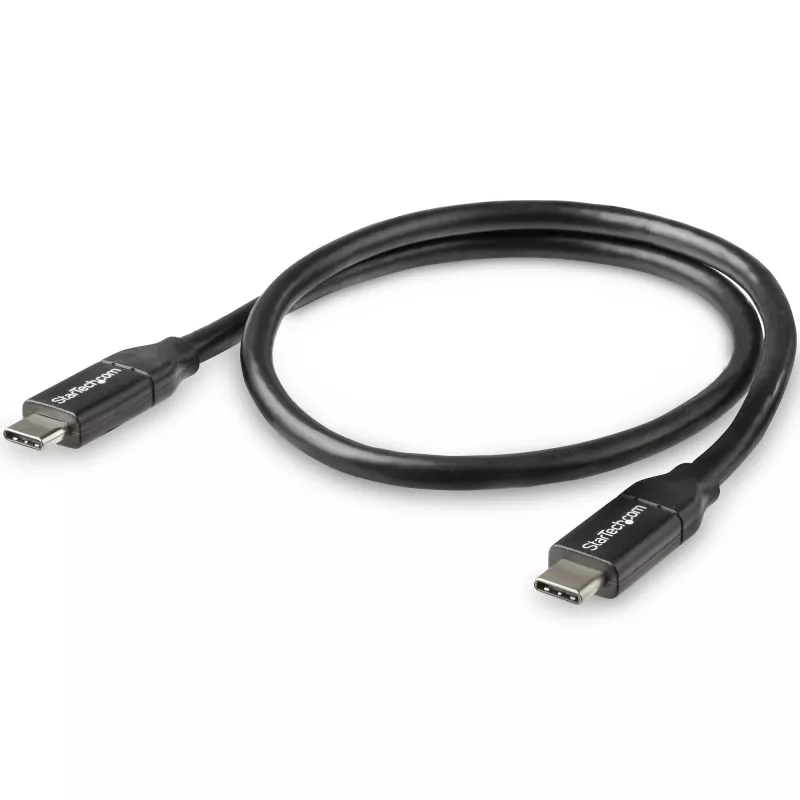 StarTech.com USB-C į USB-C kabelis su 5A PD - M/M - 0,5 m - USB 2.0 - USB-IF sertifikuotas