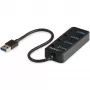 StarTech.com 4 prievadų USB 3.0 šakotuvas - USB-A į 4x USB 3.0 Type-A su atskirais įjungimo/išjungimo prievadų jungikliais - SuperSpeed 5Gbps USB 3.1/3.2 Gen 1 - maitinamas per USB magistralę - nešiojamas - 25 cm integruotas kabelis~4 prievadų USB 3.0 šakotuvas - USB-A į 4x USB 3.0 Type-A su atskirais įjungimo/išjungimo prievadų jungikliais - SuperSpeed USB 3.2 Gen 1 (5Gbps) - maitinamas per USB…
