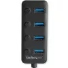 StarTech.com 4 prievadų USB 3.0 šakotuvas - USB-A į 4x USB 3.0 Type-A su atskirais įjungimo/išjungimo prievadų jungikliais - SuperSpeed 5Gbps USB 3.1/3.2 Gen 1 - maitinamas per USB magistralę - nešiojamas - 25 cm integruotas kabelis~4 prievadų USB 3.0 šakotuvas - USB-A į 4x USB 3.0 Type-A su atskirais įjungimo/išjungimo prievadų jungikliais - SuperSpeed USB 3.2 Gen 1 (5Gbps) - maitinamas per USB…