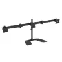 StarTech.com TRIO stalo monitoriaus stovas - Trijų monitorių, reguliuojamas, spaustukinis, 24 kg, 33 cm (13 colių), 68.6 cm (27 colių), 100 x 100 mm, juodas