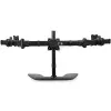 StarTech.com TRIO stalo monitoriaus stovas - Trijų monitorių, reguliuojamas, spaustukinis, 24 kg, 33 cm (13 colių), 68.6 cm (27 colių), 100 x 100 mm, juodas