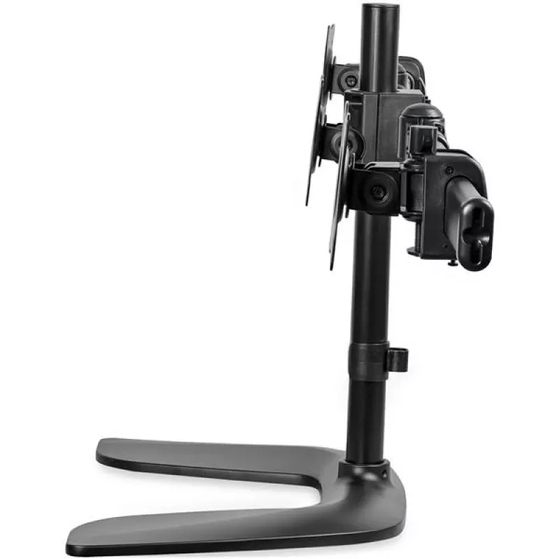StarTech.com TRIO stalo monitoriaus stovas - Trijų monitorių, reguliuojamas, spaustukinis, 24 kg, 33 cm (13 colių), 68.6 cm (27 colių), 100 x 100 mm, juodas