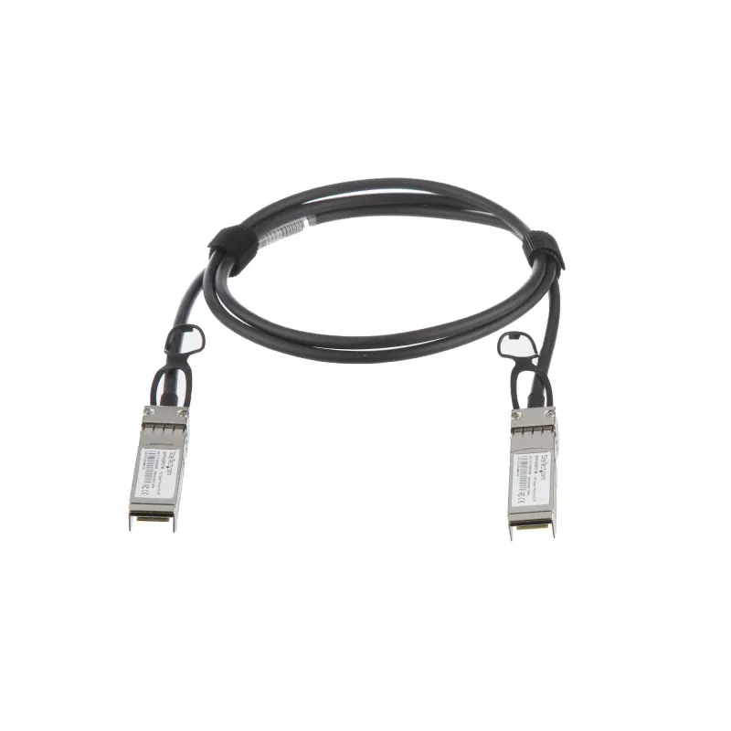 StarTech.com MSA Uncoded suderinamas 1 m 10G SFP+ į SFP+ tiesioginio prijungimo atšakos laidas Twinax – 10 GbE SFP+ varinis DAC 10 Gbps mažos galios pasyvus siųstuvo-imtuvo modulis DAC