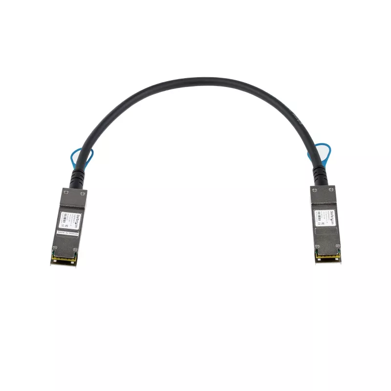 StarTech.com Juniper EX-QSFP-40GE-DAC-50CM suderinamas 0,5 m 40G QSFP+ į QSFP+ tiesioginio prijungimo kabelis Twinax - 40GbE QSFP+ varinis DAC 40 Gbps mažos galios pasyvus siųstuvo-imtuvo modulis DAC