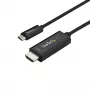 StarTech.com 6 pėdų (2 m) USB C į HDMI kabelis – 4K 60Hz USB Type C į HDMI 2.0 vaizdo adapterio kabelis – suderinamas su Thunderbolt 3 – nešiojamojo kompiuterio prie HDMI monitoriaus/ekrano – DP 1.2 Alt Mode HBR2 – juodas