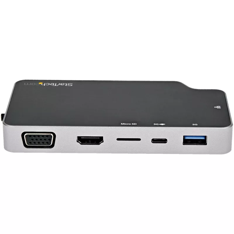 StarTech.com USB C daugiafunkcis adapteris - USB-C į 4K HDMI arba VGA vaizdo su 100W maitinimo pralaidumu, 2 prievadų 10Gbps USB šakotuvas, MicroSD, GbE - USB 3.1 Gen 2 Type-C mini/kelioninė dokstotis