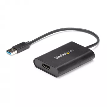StarTech.com USB 3.0 į DisplayPort adapteris, USB DP monitoriaus keitiklis, skirtas Windows, 4K (nepalaiko macOS/ChromeOS/Linux) – TAA